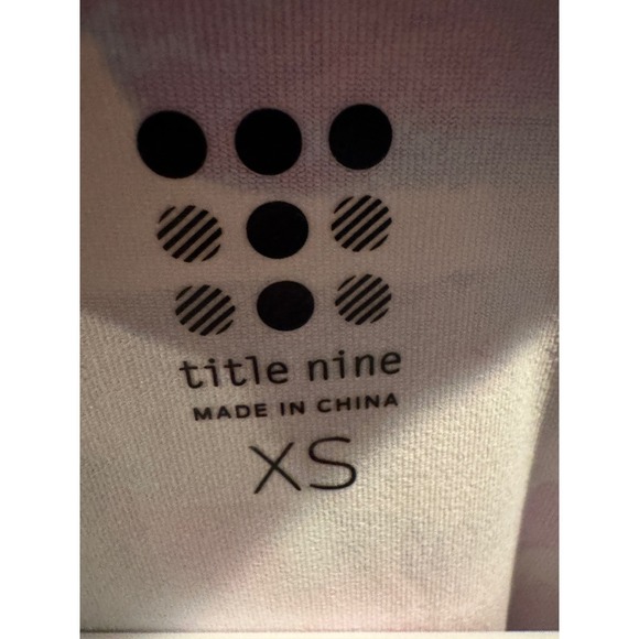 Title Nine Womens Abstract Floral Ruched V Neck Short‎ Sleeve Dress XS - Picture 2 of 3